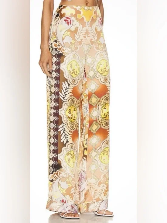 NWOT Alexis Geneve Paisley Pants Size XL $395 Retail. Brand New - Picture 2 of 12